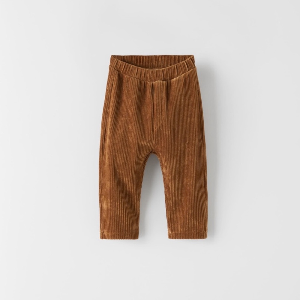 NEW ZARA Kids Corduroy Pants Golden Brown 2-3 Years